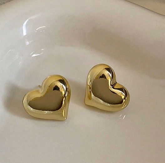 Aretes topito de corazón