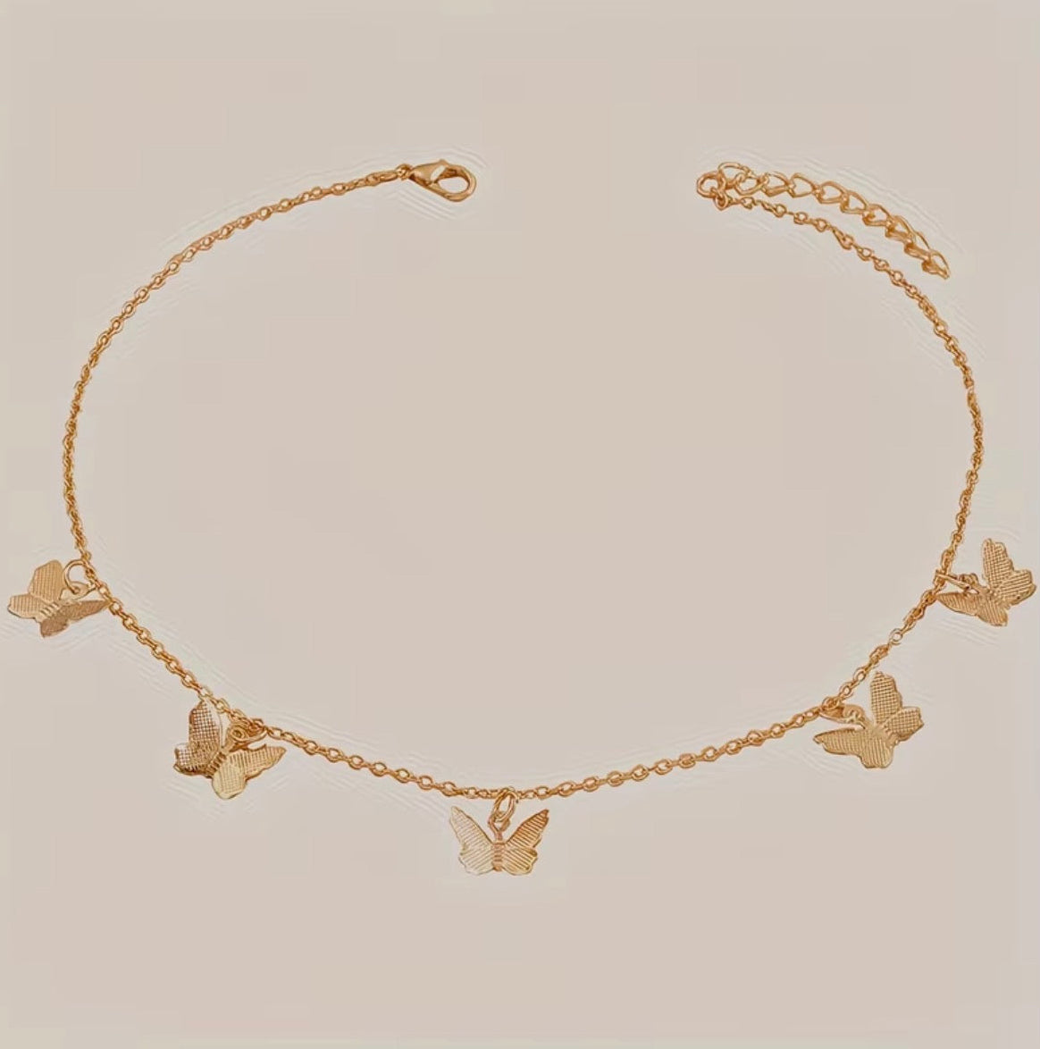 Cadena mariposas doradas